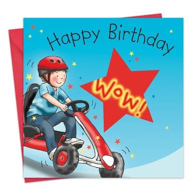 Happy Birthday Card Go Kart
