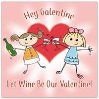 Cute Galentines Day Cards. Galentines Day Cards. Galentine Cards. Best Friend Card. Valentines Day Alternative Card. Spring Seasons Cards. Twizler.