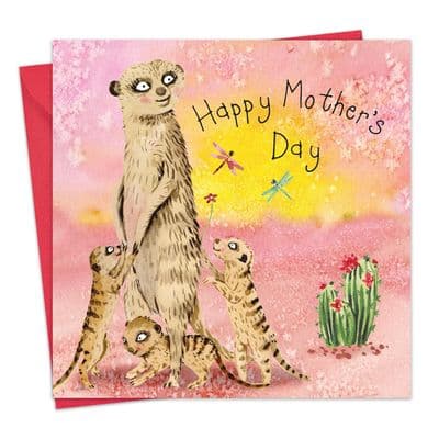 Happy Mother's Day Card Meerkats
