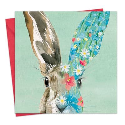 Hare Blank Greeting Card
