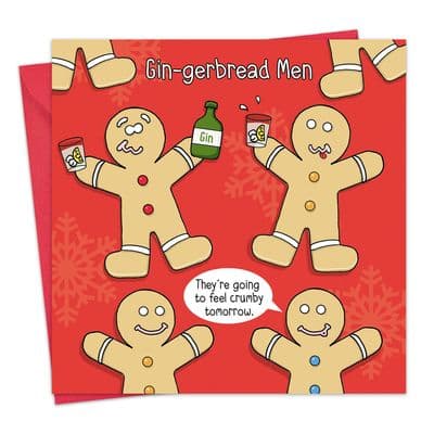 Humour Card Gin-gerbread Men