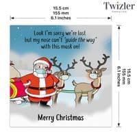 Funny COVID Christmas Card. Funny COVID-19 related Christmas Card. Funny Cards. Funny Seasons Greeting Cards. Humorous Christmas Cards. Twizler.