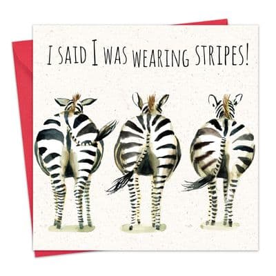 I said I was Wearing Stripes!