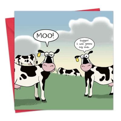 Jealous Cow Funny Card