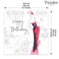 Gorgeous Birthday Cards. Birthday Card For Her. Female Birthday Card. Happy Birthday Cards. Twizler.