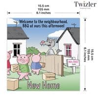 Funny New Home Cards. Funny Moving House Cards. Funny Card For New Home. Humorous Greeting Cards. Humorous Occasion Cards. Twizler.