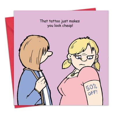 Looking Cheap Funny Greeting Card
