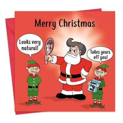 Looks Very Natural Christmas Funny Card