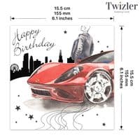 Gorgeous Birthday Cards. Birthday Card For Him. Male Birthday Card. Happy Birthday Cards. Twizler.