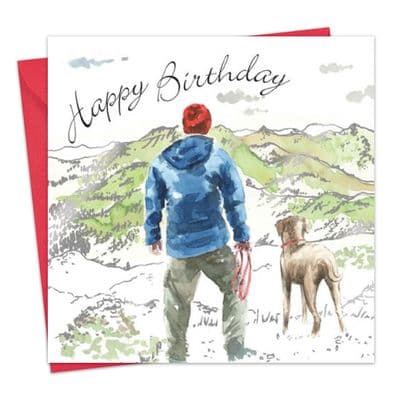 Men's Birthday Card with Dog