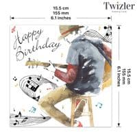 Gorgeous Birthday Cards. Birthday Card For Him. Male Birthday Card. Happy Birthday Cards. Twizler.