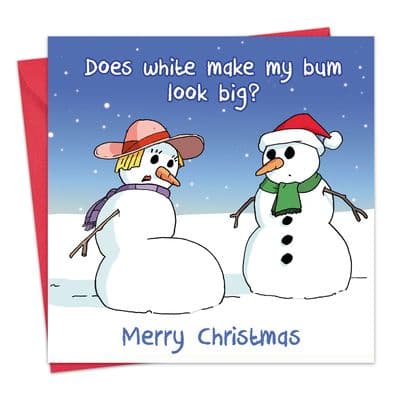 Merry Christmas Card Big Bum