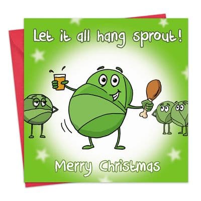 Merry Christmas Card Let It All Hang Sprout