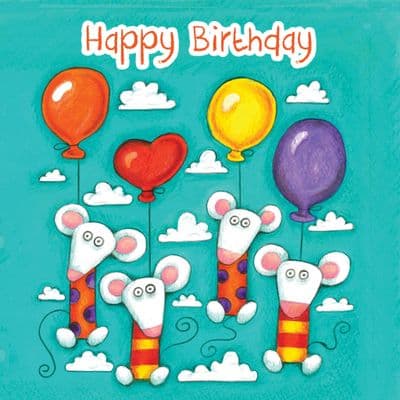 Mice Birthday Card With Googly Eyes