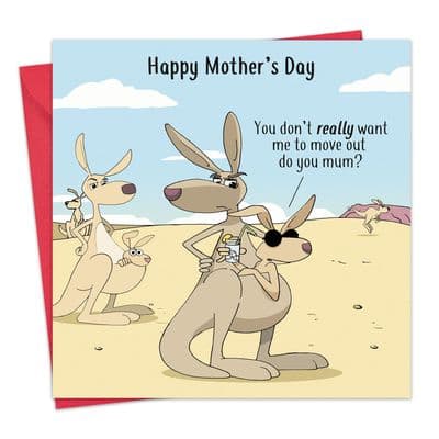 Mothers Day Card Kangaroo