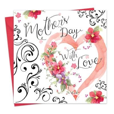Mothers Day Card with Heart