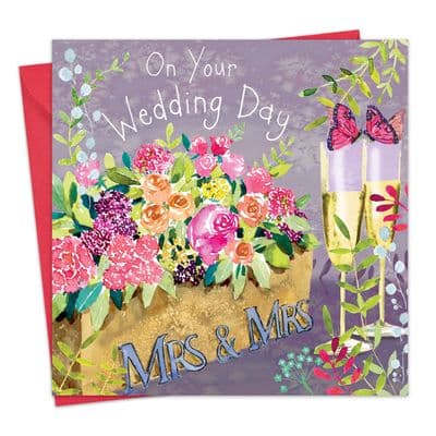 Mrs & Mrs Wedding Day Card
