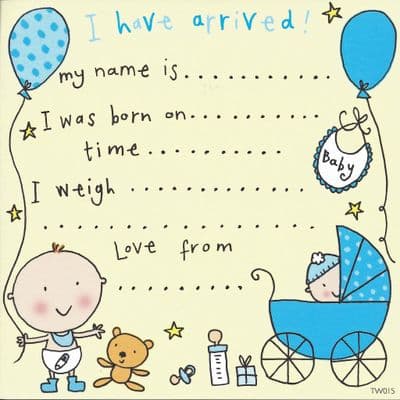 New Baby Boy Announcement