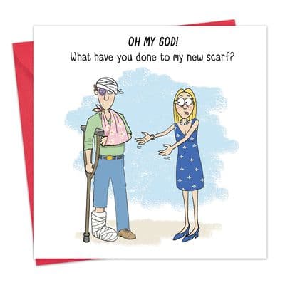 New Scarf Humour Card