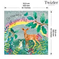 On The Loss of Your Pet Cards. Pet Sympathy Card. Thinking Of You Cards. Sympathy Cards. Get Well Soon Cards. Animal Cards. Loss of Dog Card. Loss of Cat Card. Twizler.