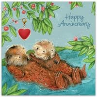 Charm Card and Gift. Cute Anniversary Card.