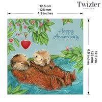 Charm Card and Gift. Cute Anniversary Card.