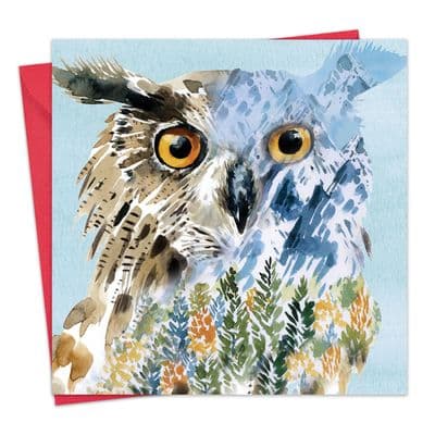 Owl Blank Greeting Card