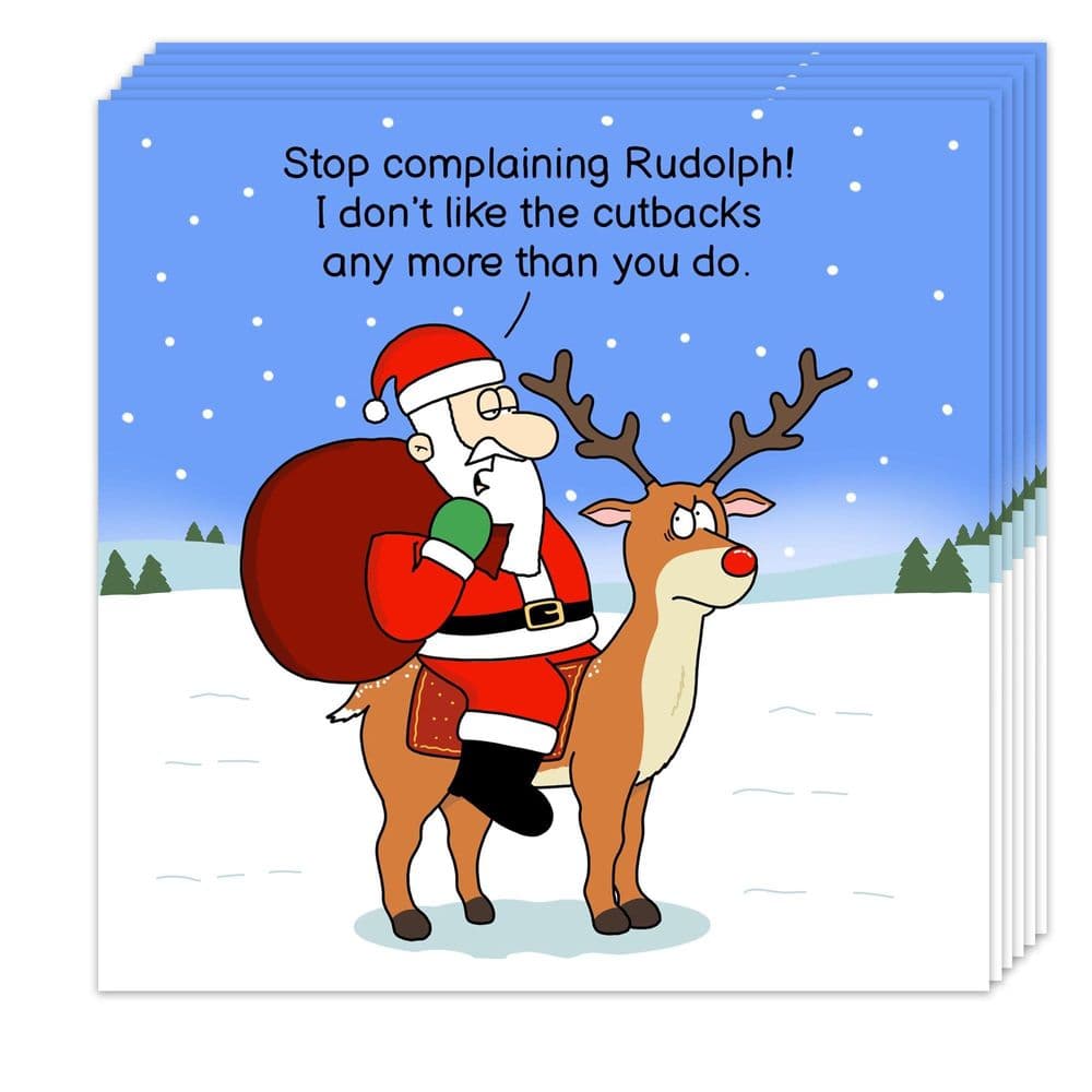 Pack of 10 Funny Christmas Cards Pack. Xmas Multipack. Funny Cards ...