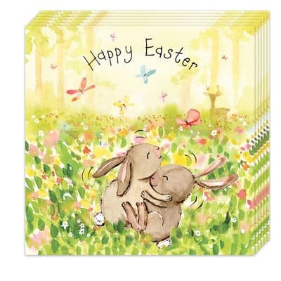 Pack of 12 Easter Cards - Bunnies Design
