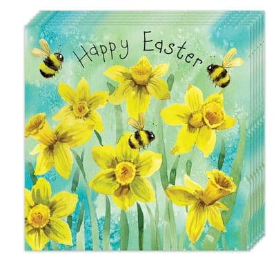 Pack of 12 Easter Cards - Daffodils Design