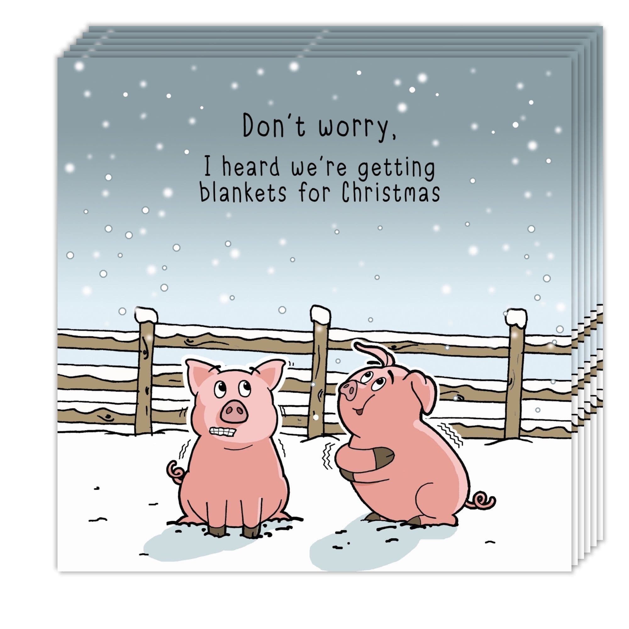 24 Pack Humorous Christmas Cards Assortment, 12 Ghana