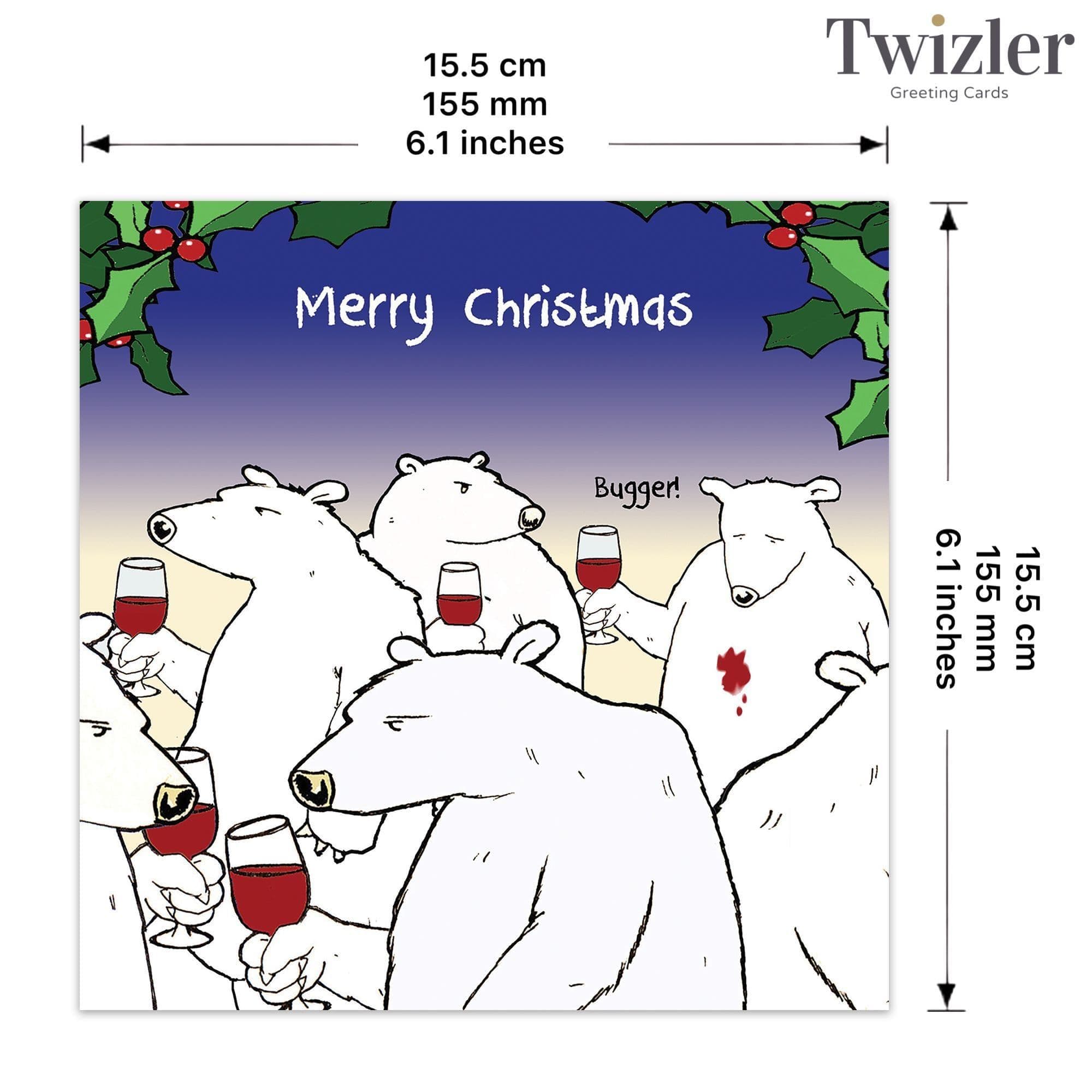 Pack Of 6 Funny Christmas Cards Pack. Xmas Multipack. Funny Cards   Golf Christmas Tree Design 38516 P - View #11