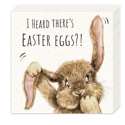 Pack of 12 Funny Easter Cards - Bunny Design