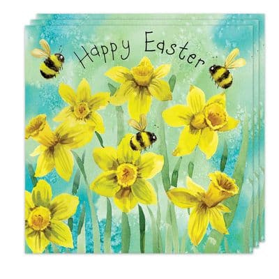 Pack of 3 Easter Cards - Daffodils Design