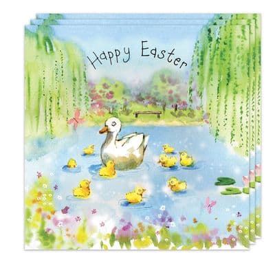 Pack of 3 Easter Cards - Ducks Design