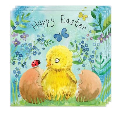 Pack of 3 Easter Cards - Easter Chick Design