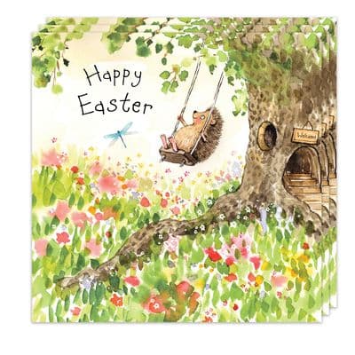 Pack of 3 Easter Cards - Hedgehog Design