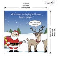 Pack of 3 Funny Christmas Cards Pack. Xmas Multipack. Funny Cards. Humour Cards. Humour Christmas Cards. Funny Xmas Cards. Humorous Christmas Cards. Twizler.
