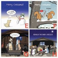 Pack of 3 Funny Christmas Cards Pack. Xmas Multipack. Funny Cards. Humour Cards. Humour Christmas Cards. Funny Xmas Cards. Humorous Christmas Cards. Twizler.