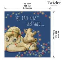 Pack of 3 Funny Christmas Cards Pack. Xmas Multipack. Funny Cards. Humour Cards. Humour Christmas Cards. Funny Xmas Cards. Humorous Christmas Cards. Twizler.