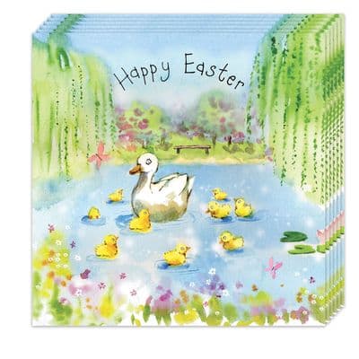 Pack of 8 Easter Cards - Ducks Design