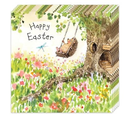 Pack of 8 Easter Cards - Hedgehog Design