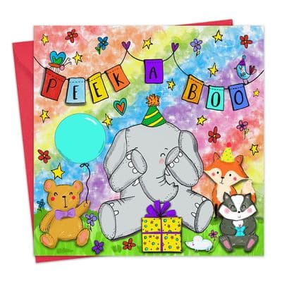 Peek A Boo Children's Happy Birthday Card - Funny Joke Birthday Card