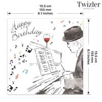 Gorgeous Birthday Cards. Birthday Card For Him. Male Birthday Card. Happy Birthday Cards. Twizler.