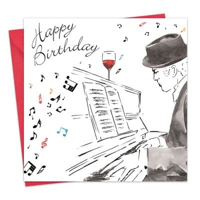 Piano Birthday Card