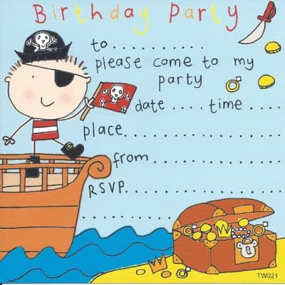 Pirate Children's Party Invitation