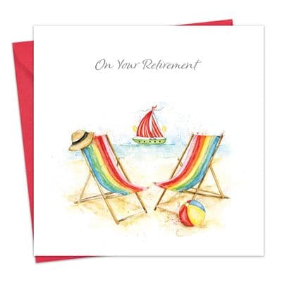 Retirement Card Deckchairs