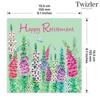 Retirement Cards. Cute Cards. Floral Cards. Cute Greetings Cards. Twizler