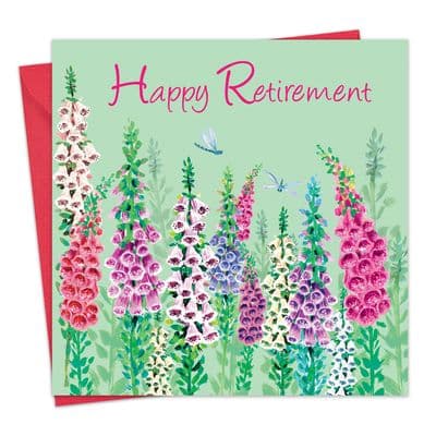 Retirement Card - Foxglove