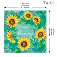 Retirement Cards. Cute Cards. Floral Cards. Cute Greetings Cards. Twizler